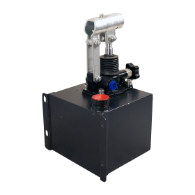 kit vérin de levage à 3 étages, course 686 mm, 4,1 tonnes + pompe manuelle 4,1 L + tuyau 2000 mm + protection anti-rupture de...