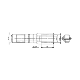porte d'huile + Protection de rupture M22x1,5 + 1/2" GAS