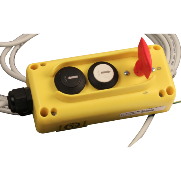 Télécommande à 2 boutons avec verrouillage + clé en plastique