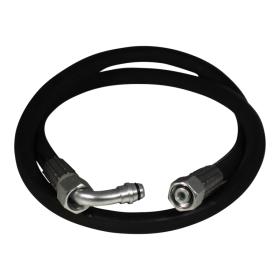 tuyau hydraulique 3/8" , 1500mm , tube perpendiculaire  90° / droit