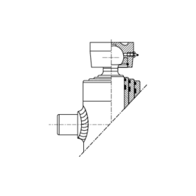 vérins téléscopiques 2020S 3,5ton course 455mm 2 expansions tête soudable