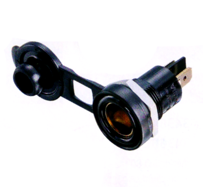 Prise Ø12, 12V à encastré + Bouchon