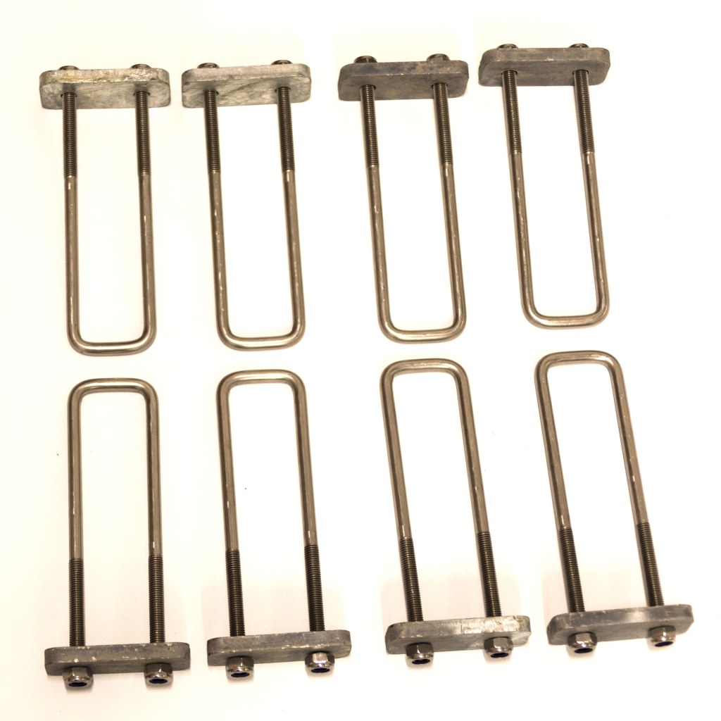 Pack 8 Brides inox + platine galva