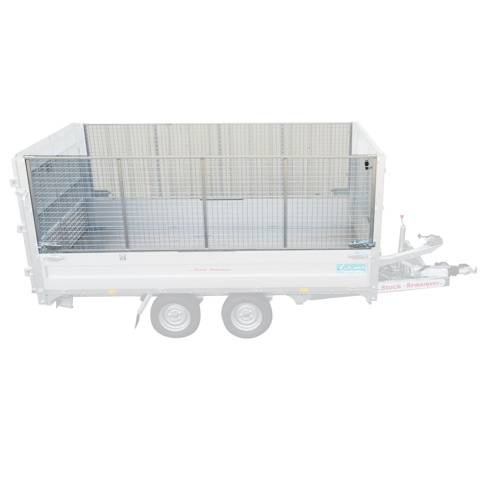 Rehausse 2 cotés grillagée pour remorque twintrailer TT35-35
