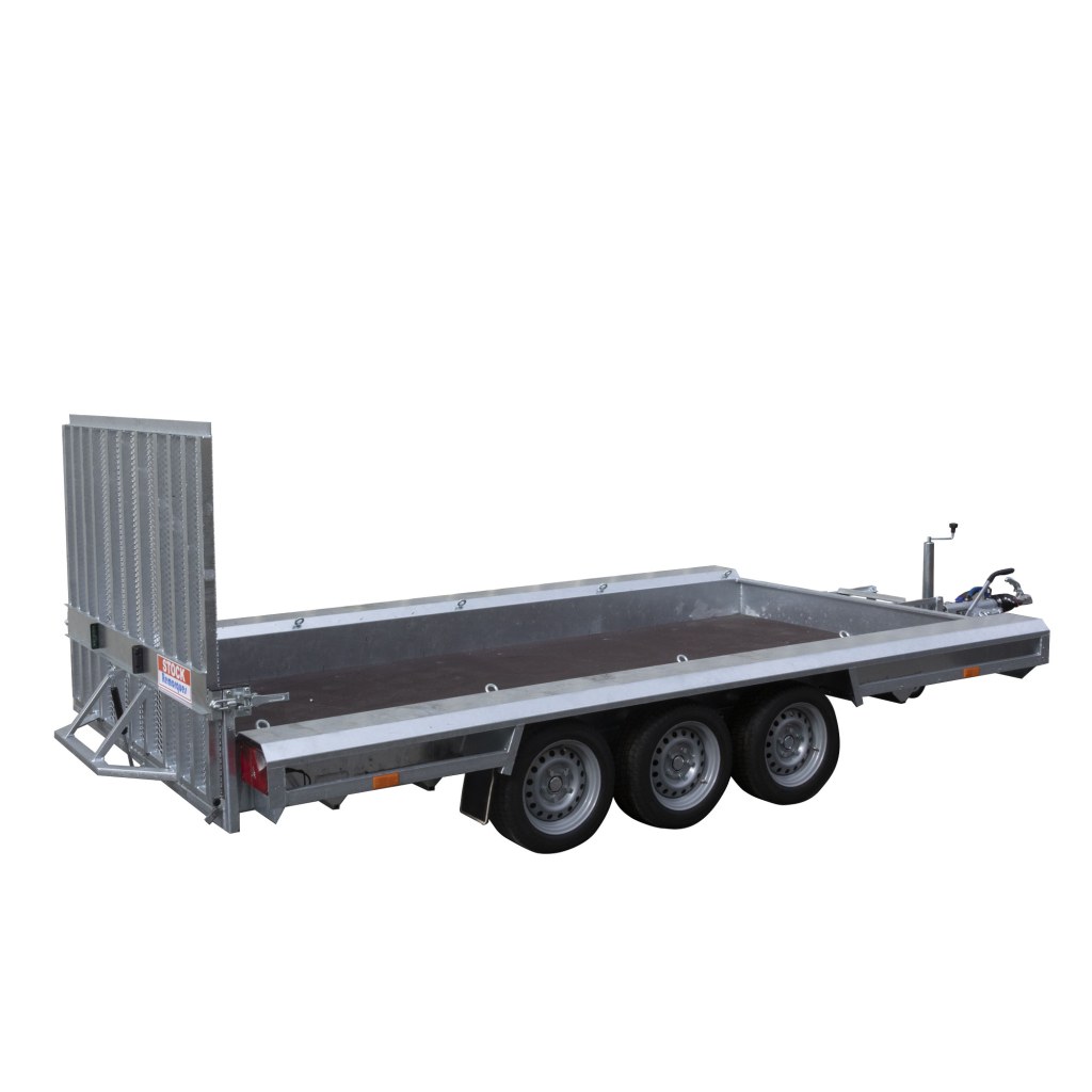 Porte engins 4mx1m50 3T5 3 essieux de1350kg
