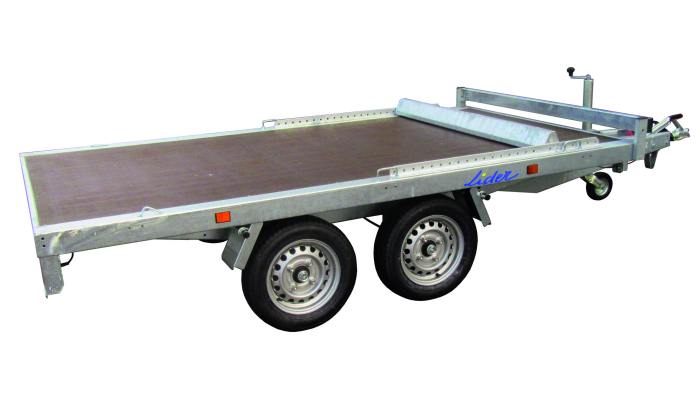 PLATEAU ROUES DESSOUS 306x170 freiné 2 essieux PTAC : 1500 kg