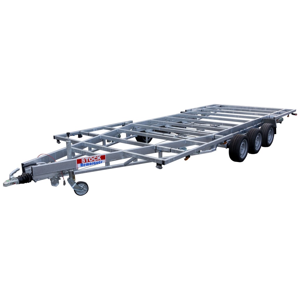 TH 6m60 x 2m44 version basse 3 x essieu 1800kg
