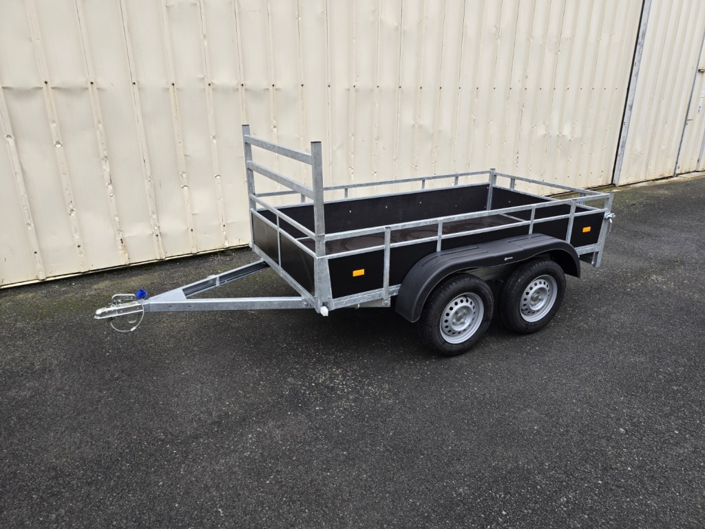 Remorque bois 2m57 x1m31 2 essieux 1500 kg