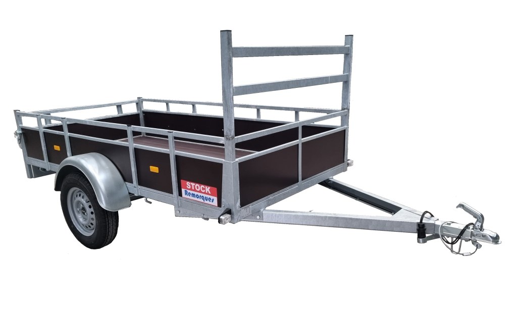 Remorque Bois 1 Essieu 2m57 x 1m31 - 1500 kg