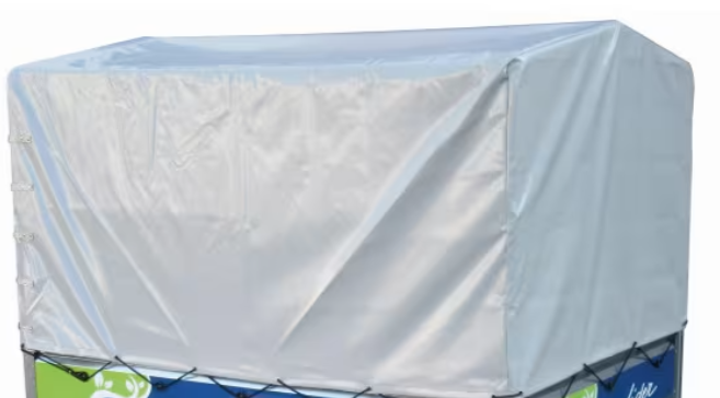 Kit complet Bâche Haute + Armature remorque syma bois/alu 225 x 131 x 150 cm