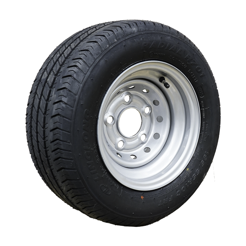 pneu + roue 195/55 R10C R701 M+S 6.00Ix10H2 ET-4 66,5/112/5 métal gris