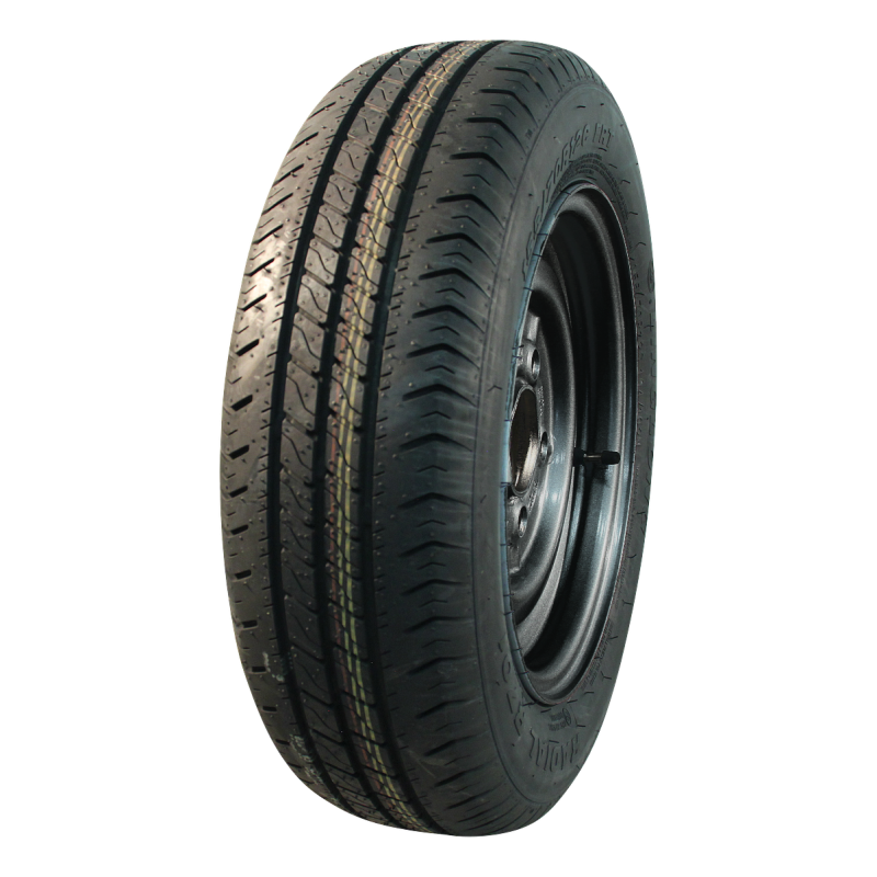 pneu + roue 185/60 R12C R701 M+S 5½Jx12H2 ET30 67/112/5 métal noir
