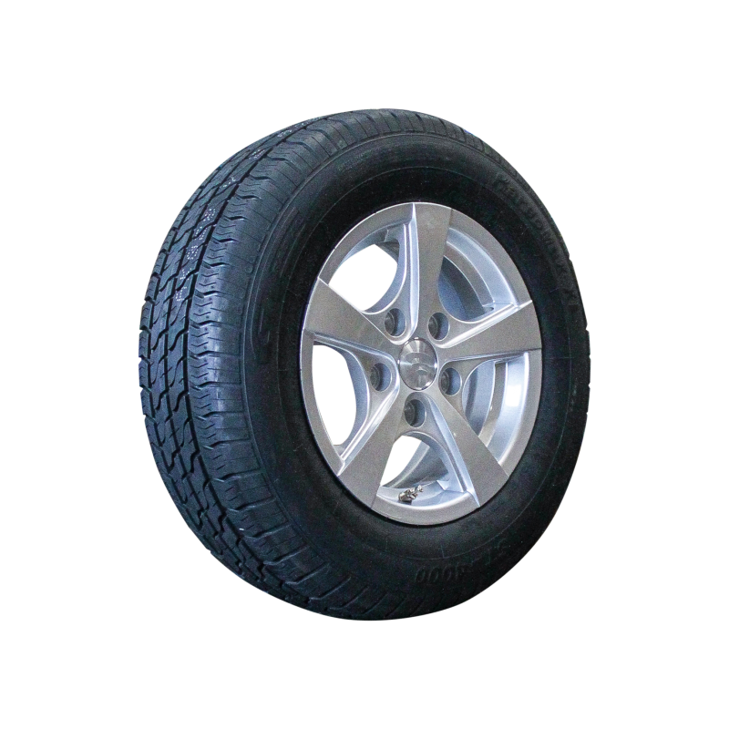 pneu + roue 185/70 R13 Kargomax XL ST-4000 M+S 5Jx13H2 ET30 57/100/4 métal léger gris