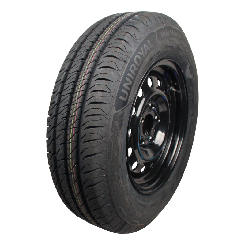 pneu + roue 185 R14C Rain Max 5 5½Jx14H2 ET30 66,5/112/5 métal noir