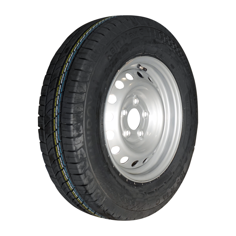 pneu + roue 185 R14C Rain Max 5 5½Jx14H2 ET30 66,5/112/5 métal gris