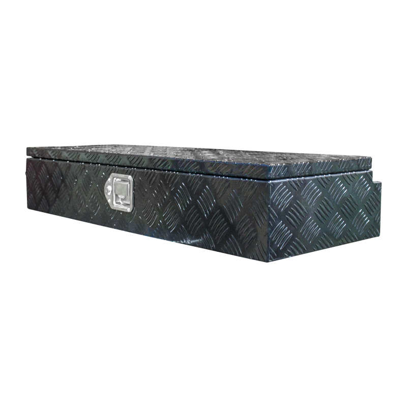 caisse à outils aluminium noir lxbxh 900x380x170mm serrure de coffre