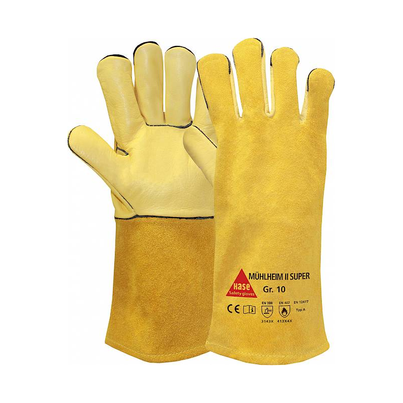 gant de soudage croûte de cuir taille 8