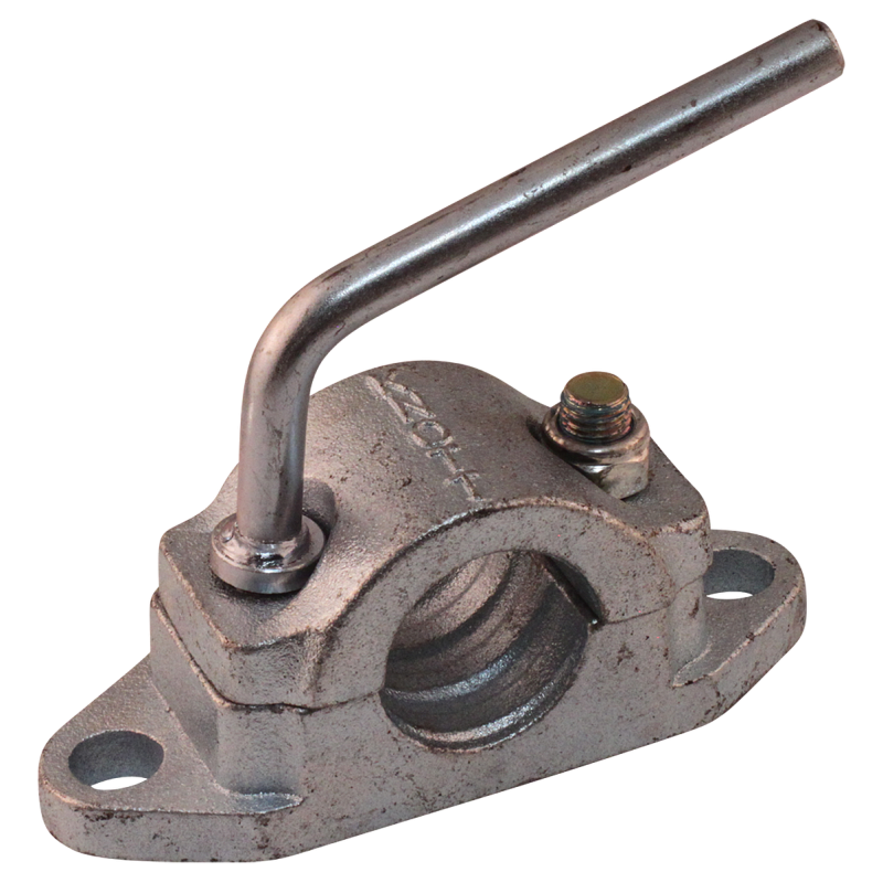 sabot de denver pour roue jockey renforcée à gorges à visser Ø48mm zingué