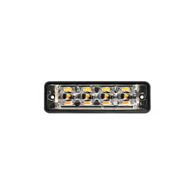 Lampe de poche LED ultra plate slimline 4 LED | R65 | Ambre | câble 175cm. | 10-30V