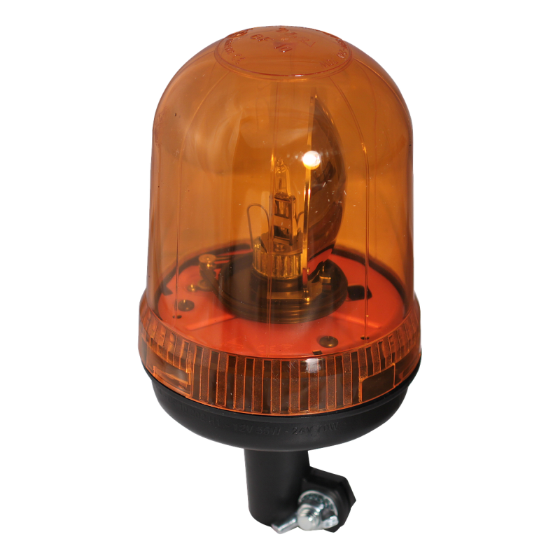 gyrophare halogène 24V 70W fixation à insérer, base flexible