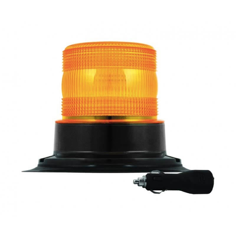 R10 LED Flash/ gyrophare 10 - 30V avec base de montage magnétique PC