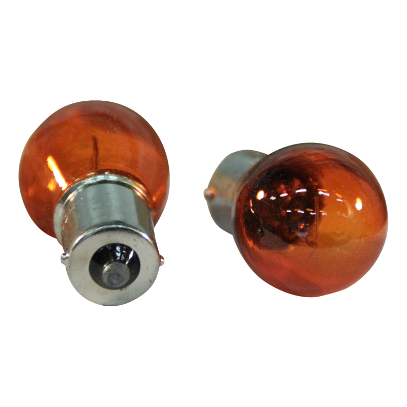 ampoules déclairage pour stop- / clignotant feu BA15S 12V 21W 15x47mm orange