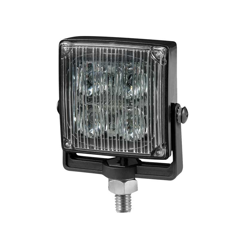 Lampe torche LED 4 LED | sur support de montage | R65 | orange | 12-24V