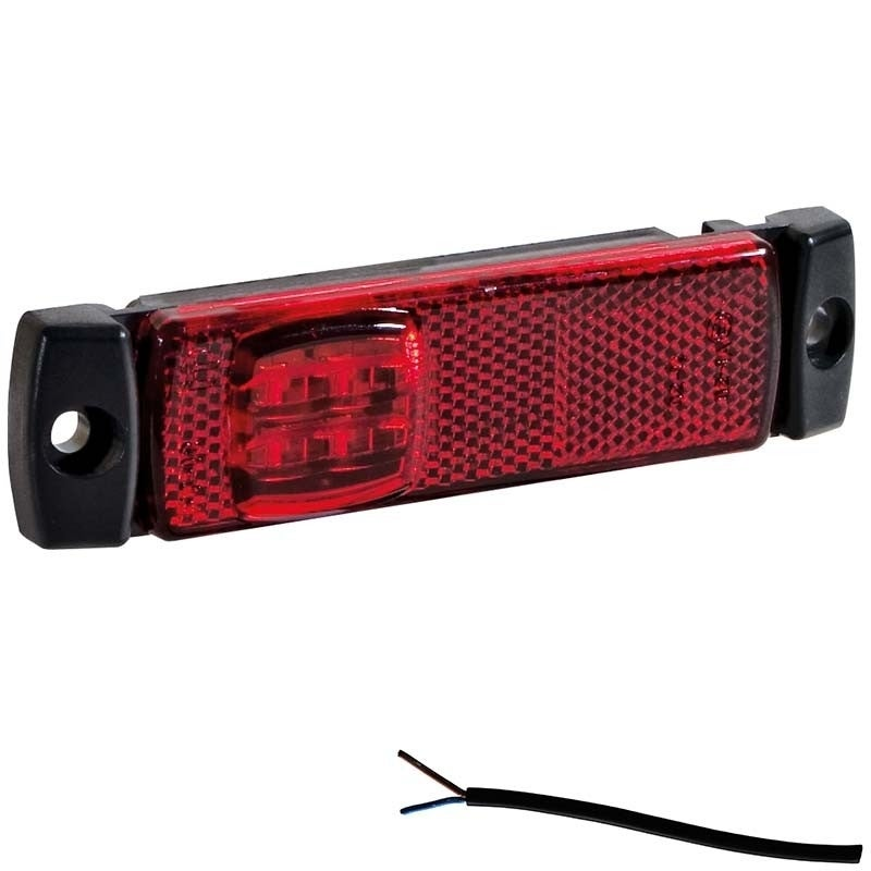 Feu de position LED rouge | 12-36v | 5m cable