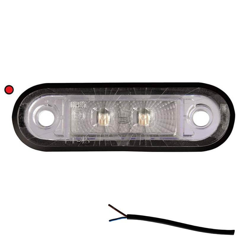 LED feu de position rouge, 12-24V DC