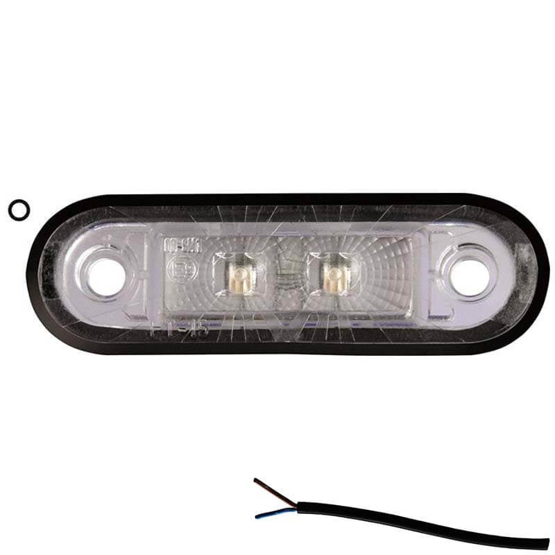 Feu de position LED blanc | 12-24V | 50cm. cable