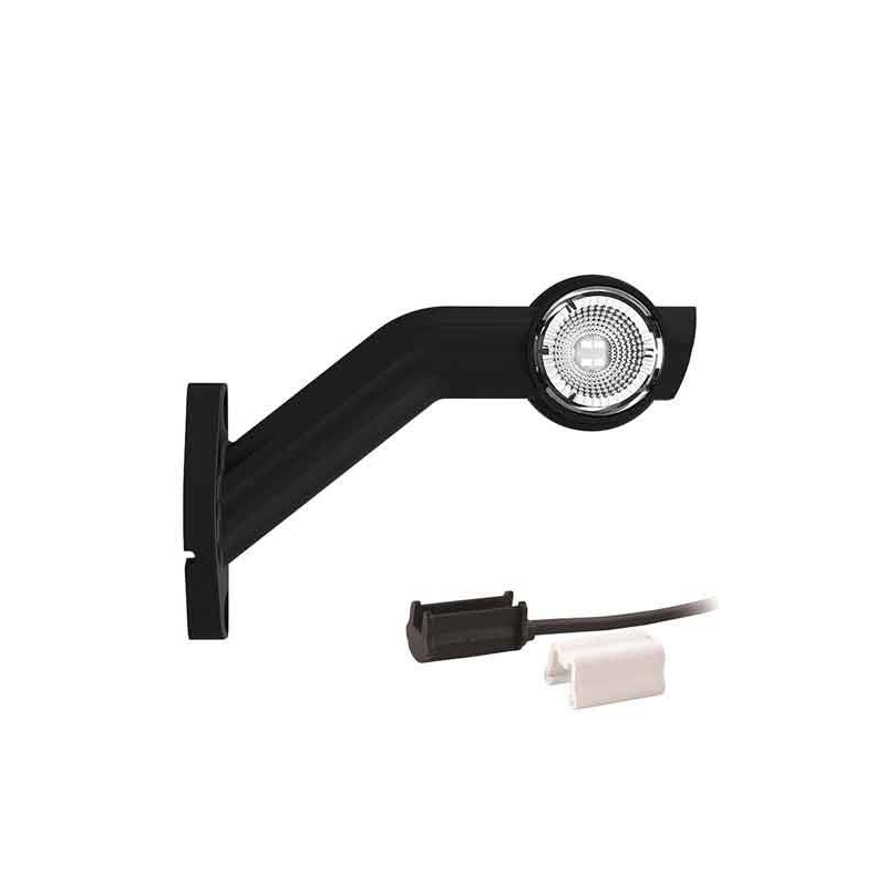 Gauche | Feu de gabarit LED avec tige inclinée | 12-36v | 1.5mm². connecteur