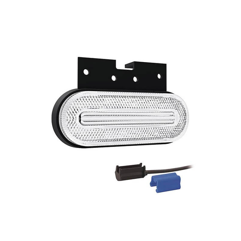 Feu de position LED blanc | 12-24V | 0,75mm². connecteur
