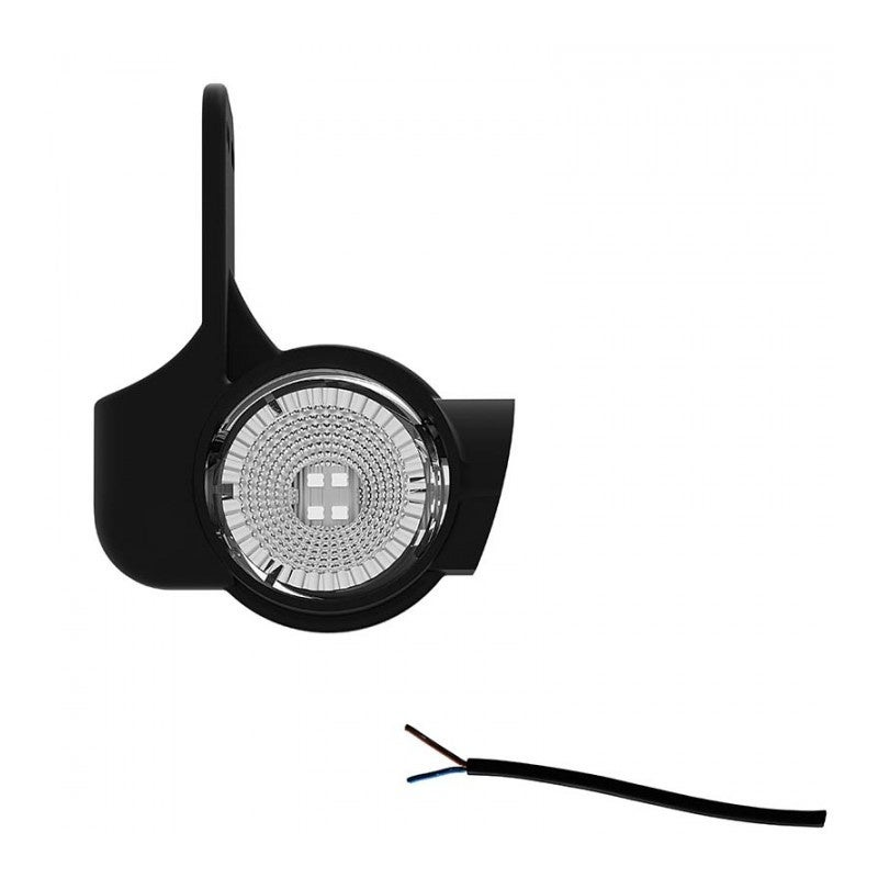 Gauche | Feu de gabarit LED avec tige courte | 24V | 20cm. cable
