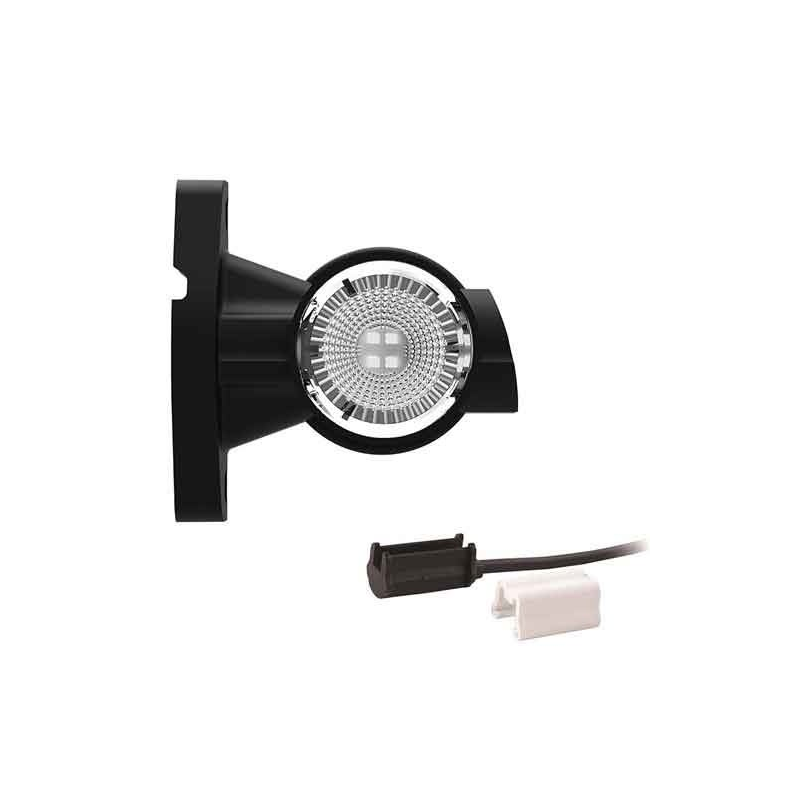 Gauche | feu de gabarit LED | tige courte | 12-24V | 1.5mm². connecteur