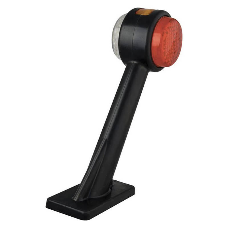 feu d'encombrement rouge/blanc/orange gauche câble 200 mm 12/24vV