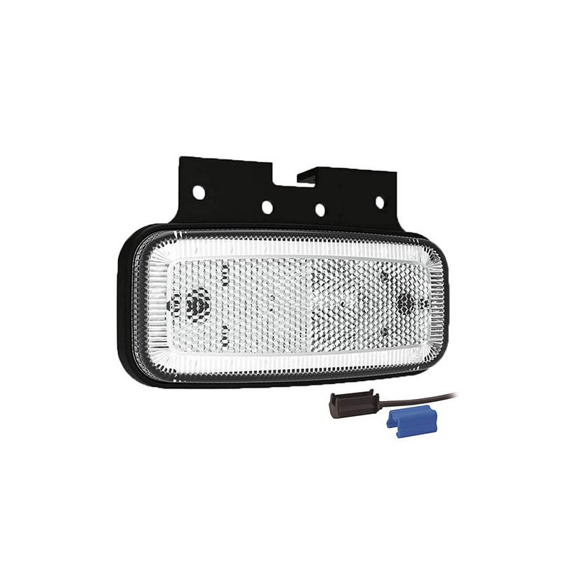 Feu de position LED blanc | 12-24V | 0,75mm². connecteur