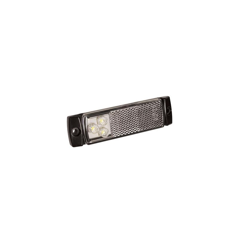 Feu de position LED blanc | 12-24V | 50cm. cable