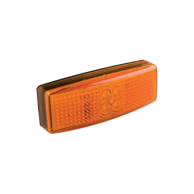 Feu de position LED de couleur ambre | 12-24V | câble de 20cm