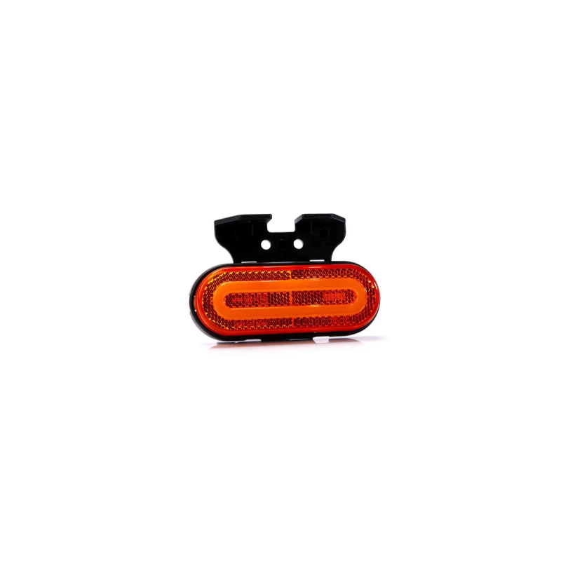 Feu de position latéral LED 120,5 x 46,5 x 18,6mm 53 / 30mm orange fluo 50cm kabel, open eind résistant à l'eau 12/24V