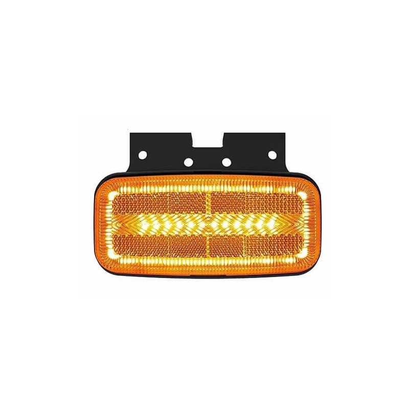 feu de position latéral avec fonction de clignotant cable 500mm 12/24vV orange