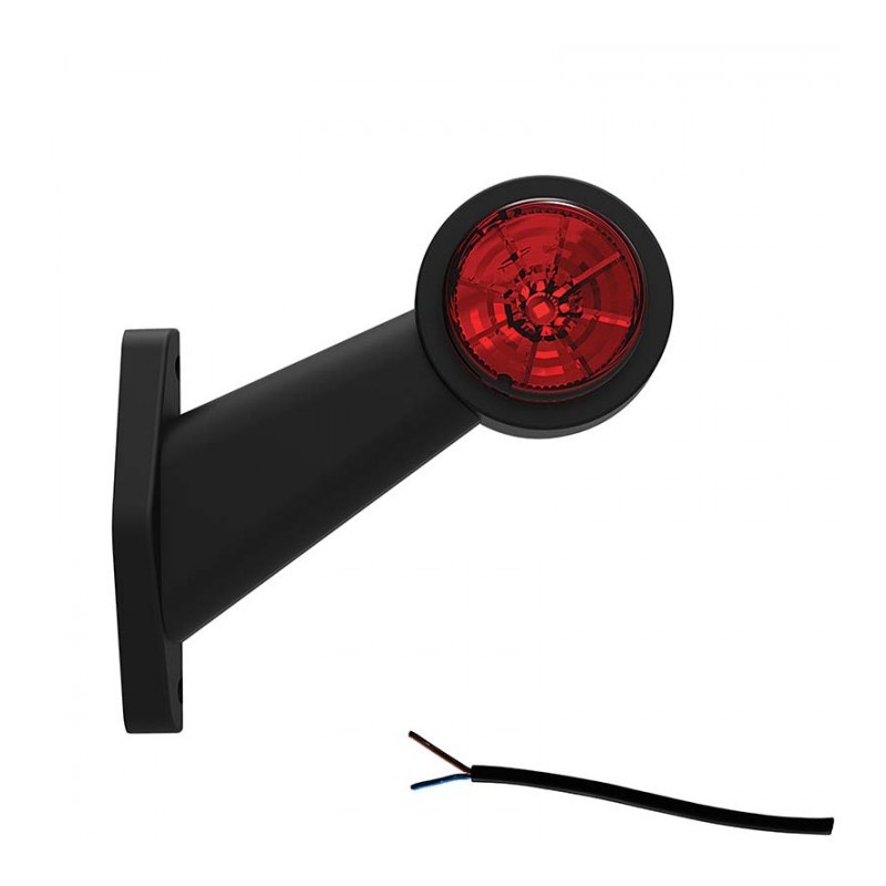 feu d'encombrement rood/wit droit câble 200 mm 12/24V