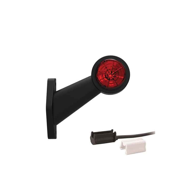 feu d'encombrement rood/wit droit P&R câble 200mm, 1,5mm² 12/24V