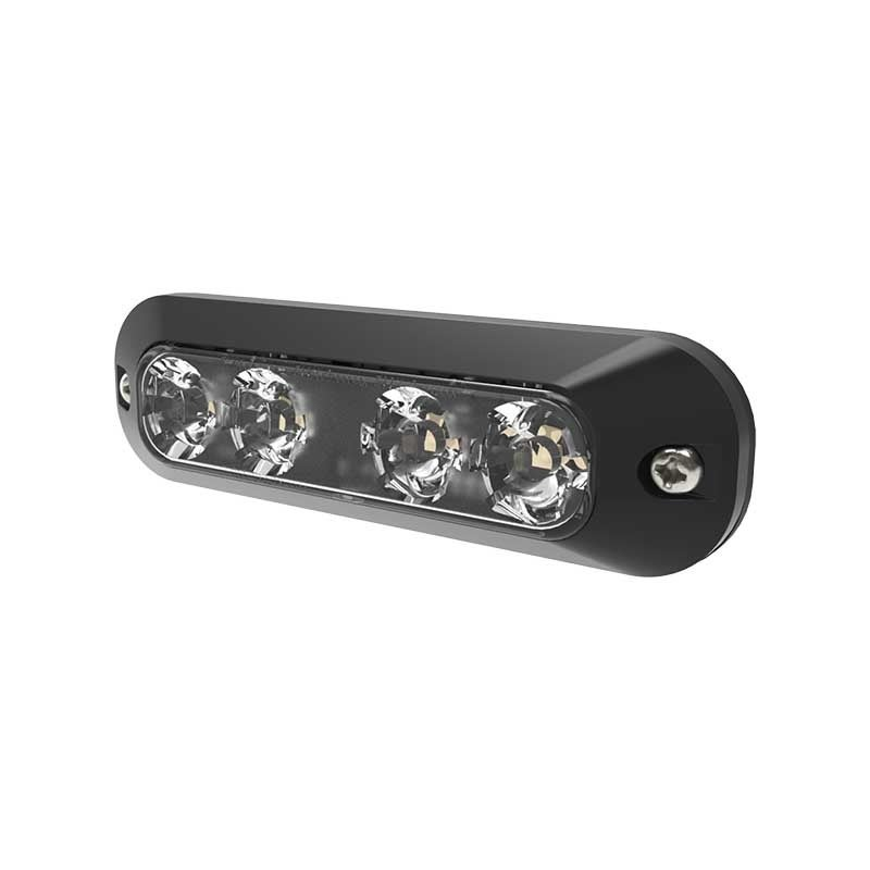 Feu flash LED 4 LED | R65 | orange | 12-24V