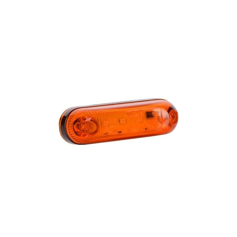 Feu de position LED orange avec support | 24V | 50cm cable