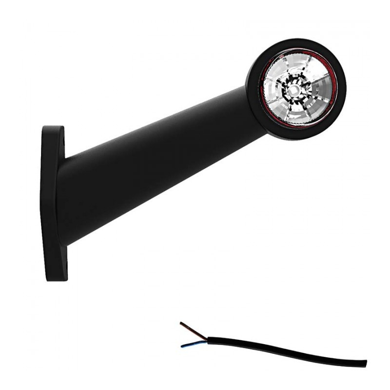 feu d'encombrement rood/wit gauche câble 200 mm 12/24V