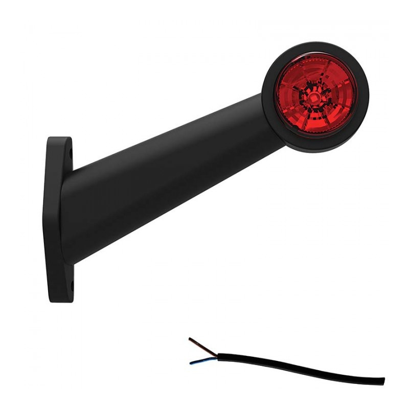 feu d'encombrement rood/wit droit câble 200 mm 12/24V