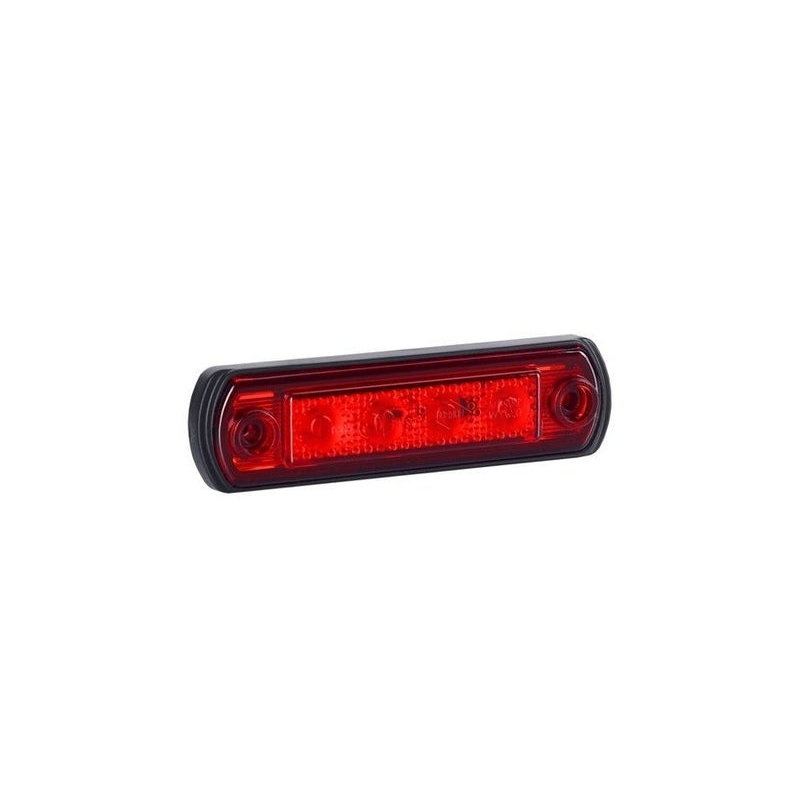 Feu de position LED rouge avec support | 24V | 50cm de cable