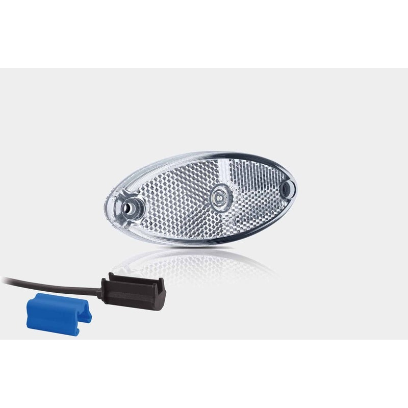 Feu de position LED ovale blanc | 12-24V | 0,75mm². connecteur