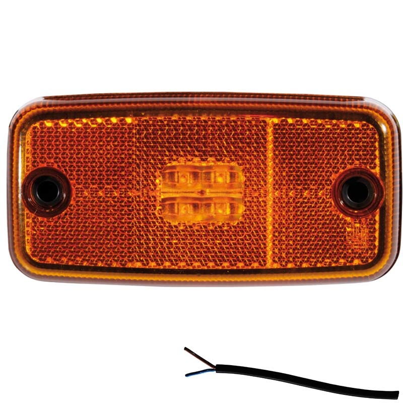 feu de position latéral cable 500mm 12/24vV orange