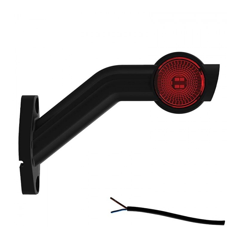 feu d'encombrement rouge/blanc/orange droit câble 200 mm IP68 12/24V